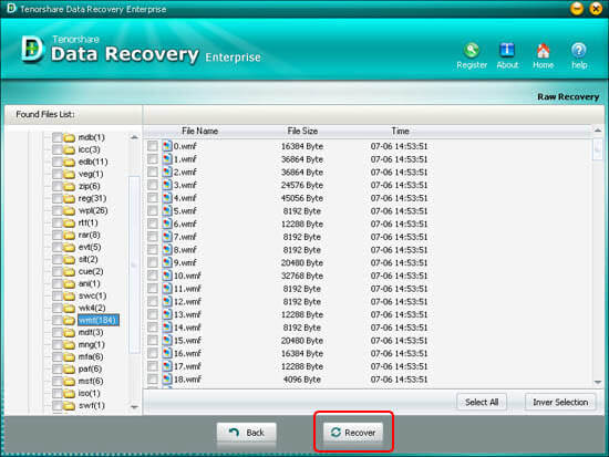 Wm Recovery Data